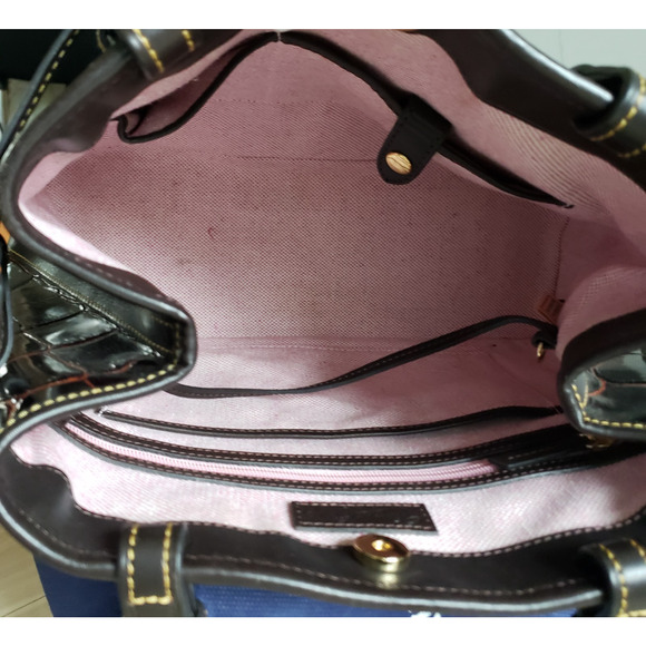 Dooney & Bourke Tassel Leather Bag Set Cognac 3 Pc Purse Wallet Keychain 1C872CG - Picture 11 of 15